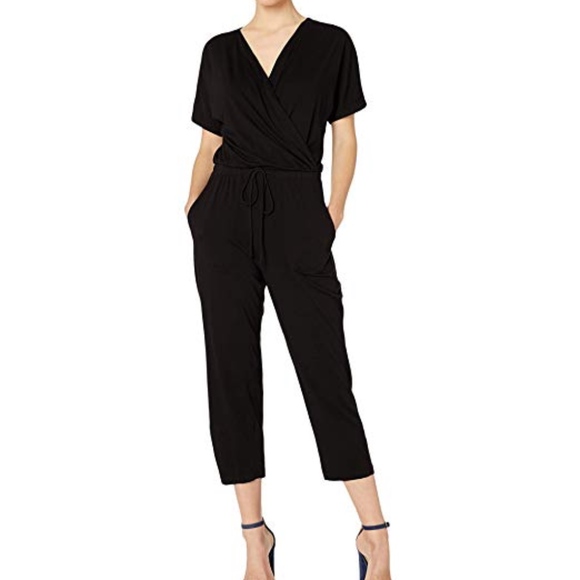 cropped jumpsuit with sleeves